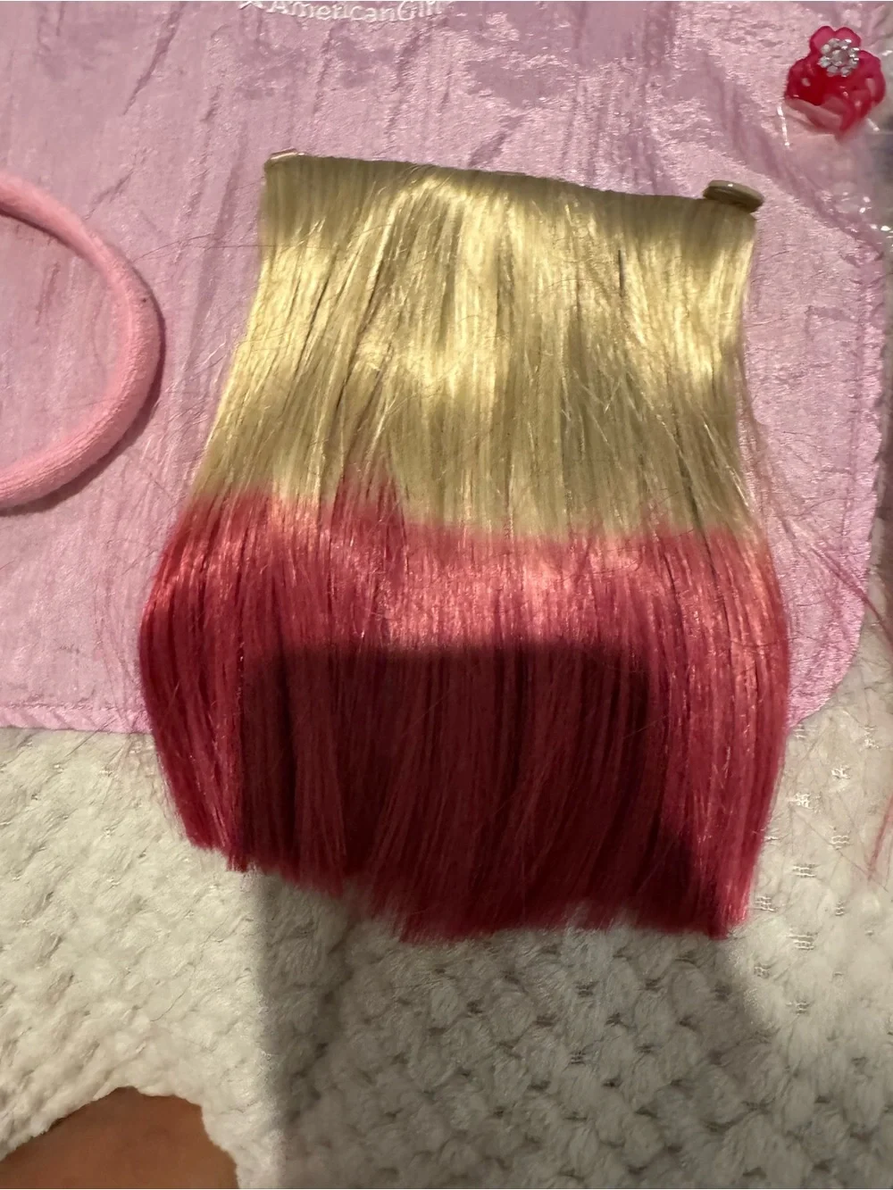 Authentic American Girl Doll Hair Care Salon Capes Brushes Clips Extension Lot